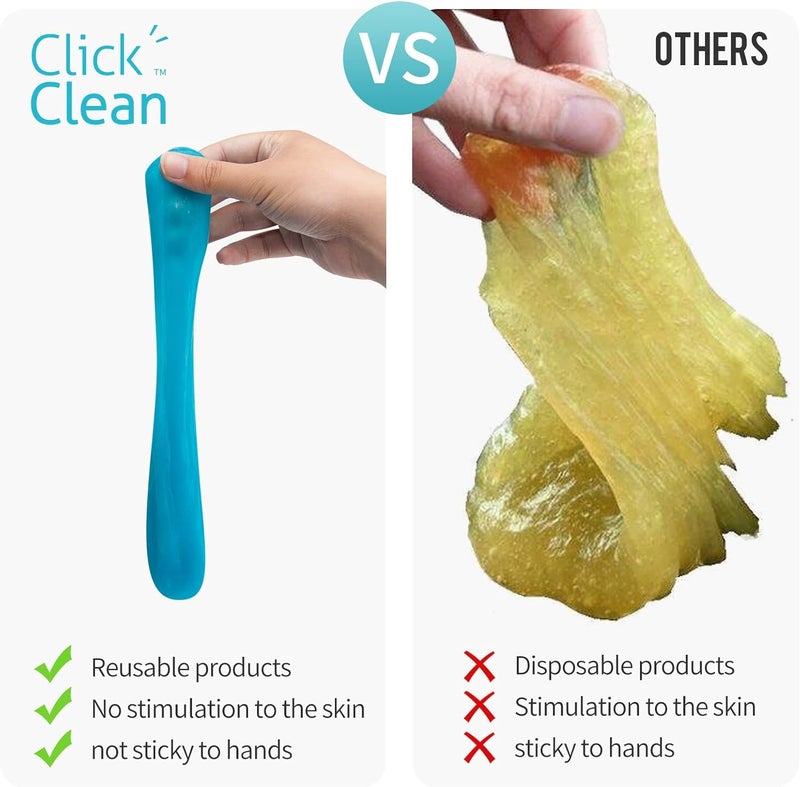 CLICK CLEAN Keyboard Cleaning Gel, 7oz Universal Cleaning Gel for Keyboards Electronics Dust Cleaner for Car, Laptop, Air Vents - Image 5